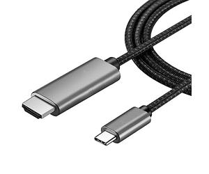 INF Cable USB-C a HDMI 4K 2 Metros, Cable USB C a HDMI, UHD 4K / 30Hz, Cable Adaptador USB Tipo C a HDMI, 2 Metros