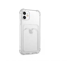 INF Caso para la Caja del teléfono móvil de la Resistencia de caída del iPhone 12 con el portatarjetas TPU Transparente