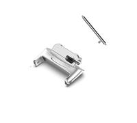INF Conectores de acero inoxidable para correa de reloj Fitbit Inspire 3 con centros de cabeza de alfiler, centros de alfiler y cabeza incluidos, conectores de acero inoxidable, 1 par