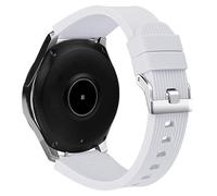 INF Correa Compatible con Samsung Galaxy Watch 46 mm, Galaxy Watch 3 45 mm, Gear S3 Frontier/Classic, 22 mm de Silicona Suave de Repuesto para Huawei GT 2 46 mm (Blanco)