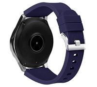 INF Correa compatible con Samsung Galaxy Watch 46 mm, Galaxy Watch 3 45 mm, Gear S3 Frontier/Classic, 22 mm de silicona suave de repuesto para Huawei GT 2 46 mm, azul
