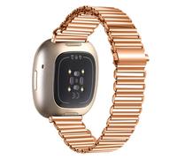 INF Correa de banda de reemplazo de metal de acero inoxidable para Fitbit Versa 3 / Versa 4 / Sense 2