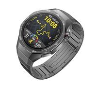 INF Correa de reloj de aleación de titanio para GT5Pro, correa de reloj de repuesto gris de alta calidad con herramienta de conexión ajustable, correa de reloj de acero de titanio para hombres