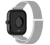 INF Correa de reloj para Redmi Watch 4, correa de repuesto de nailon transpirable, correa con cierre de cinta mágica, circunferencia de muñeca ajustable, clips de acero seguros