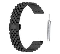INF Correa de reloj pulsera de acero inoxidable de 20 mm para reloj Samsung Galaxy Watch 5/4/3/Garmin