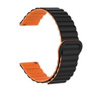 INF Correa de repuesto para Huawei GT4 para Samsung Watch6 Correa de reloj de silicona negra naranja 22 mm