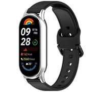 INF Correa de silicona con hebilla compatible con Xiaomi Mi Band 8/9 - Pulsera + adaptador, silicona, 10 cm, resistente al agua, resistente a desgarros