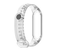 INF Correa de TPU transparente Compatible con Xiaomi Mi Band 5/6 para Hombre Mujer