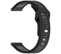 INF Correa para Amazfit Helio Strap: silicona, 22 mm, negro/gris, 1 unidad