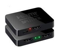 INF Divisor HDMI de 2 Puertos para 2 Pantallas, Divisor HDMI, Divisor HDMI, 3D, 4K Ultra HD