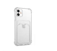 INF Funda para iPhone 11 Funda para teléfono móvil con Tarjetero TPU a Prueba de Golpes Transparente