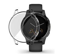 INF Funda protectora reloj para Garmin Vivoactive 4S 40mm TPU a prueba de golpes transparente