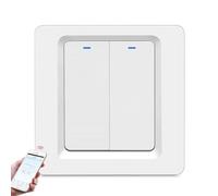 INF Interruptor inteligente, interruptor de luz WiFi, interruptor WiFi, interruptor inalámbrico, 2 pines, control de voz, control remoto, temporizador, hogar inteligente