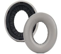 INF Juego de 2 almohadillas de cuero proteína gris compatibles con Sennheiser HDB 630 - Almohada de espuma viscoelástica de repuesto