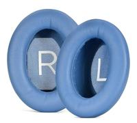 INF Juego de 2 almohadillas de repuesto compatibles con Bose QC45 QC35 QuietComfort 45 - Azul Crepúsculo Proteína Cuero y Espuma viscoelástica