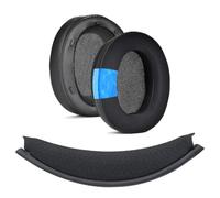 INF Juego de almohadillas y diadema de repuesto, compatible con Sony WH-XB910N, cuero proteico y espuma refrescante
