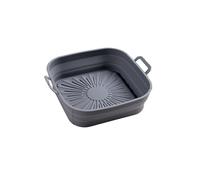 INF Molde de silicona cuadrado plegable para freidora 17,5 cm
