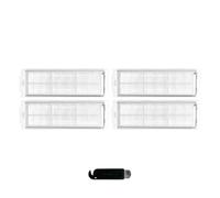 INF Pack de 4 filtros de aspiradora para Xiaomi Robot Vacuum Mop 2S/Mop P/Mop Pro/XMSTJQR2S/STYTJ02YM, 4 x filtros HEPA, 1 x Cepillo de Limpieza