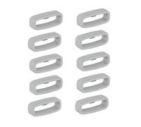 INF Paquete de 10 bucles para correas de reloj de 20 mm de ancho, bucles de correa de reloj de repuesto, bucle de silicona, práctico bucle de repuesto