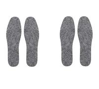 INF Plantillas para zapatos de lana para clima frío, cortadas a medida, suaves y absorbentes, rendimiento transpirable, ajuste ajustable, 2 pares de plantillas