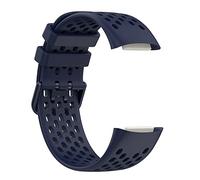INF Pulsera Compatible con Fitbit Charge 6/5, Correa de Silicona Azul, 112.5 mm x 22 mm, Modern, Unisex