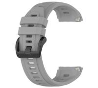 INF Pulsera compatible con Garmin Approach S70 47 mm, correa de silicona, correa de reloj fabricada en silicona, correa de repuesto de diseño clásico y sencillo, correas de reloj gris