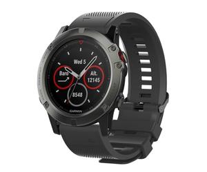 INF Pulsera compatible con Garmin Fenix 5 Plus/Fenix 5/Forerunner 935/Fenix 6/Fenix 3/Fenix 5x/Fenix 6x, correa de reloj 26 mm, correa deportiva fabricada en silicona