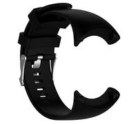 INF Pulsera compatible con Suunto Core, Silicona, ajustable en circunferencia 150-250 mm, con herramientas de instalación, Negro