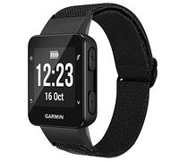 INF Pulsera para Garmin Forerunner 30/35 Pulsera Deportiva Ajustable Nylon Negra