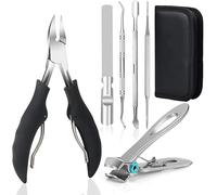 INF Set de pedicura con 6 utensilios para el cuidado de los pies para necesidades de manicura y pedicura, para el cuidado profesional de las uñas en casa.