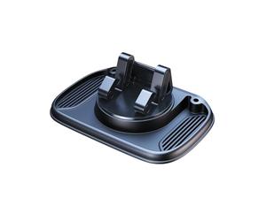 INF Soporte de almacenamiento giratorio 3 en 1, soporte para teléfono móvil para salpicadero de coche ajustable de 360° con base de gel nano