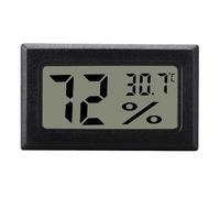 INF Termómetro higrómetro digital para climatización de habitaciones, mini, LCD, negro