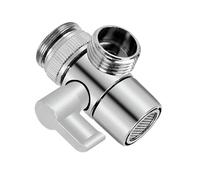 INF Válvula de desvío de grifo M22 a F1/2+F3/4+M24+M26+M28 adaptador - Plata