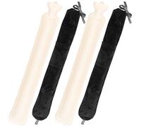 infactory bolsa térmica XXL para cuello: set de 2 Botella de agua caliente para el cuello, funda de Fleece desmontable, 2 litros (bolsa agua caliente eléctrica recargable, botella con manguera)