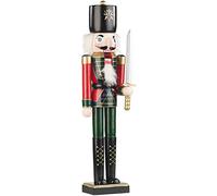 Infactory Cascanueces Decorativo Pintado a Mano Soldado de Madera, 48,5 cm