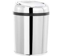 infactory Papeleras - sensor Basura: Cubo de basura con sensor de movimiento manual y cuerpo de acero inoxidable, 3 litros (Papelera cosmética, Bote, Más automático)