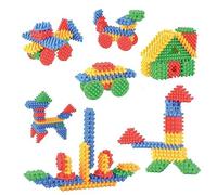 Infanity Stickle Bricks Flexibles Set 72 Piezas Bloques Plásticos Construcción Creativa
