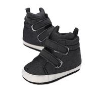 Infant First Walking Shoes Baby Boys Girls Canvas Sneakers Soft Sole Flat Anti-Slip Prewalkers Toddler Trainers Run First Walker Shoes for 0-18 Months