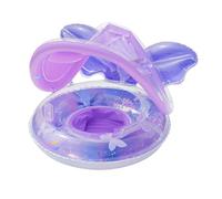 Infant Swim Ring - Canopy Buoy, Butterfly Shape Float with Sunshade, Inflatable Water Seat for Lake, Outdoor Play Accessory, Floating Lounge Boat for Backyard Summer Sessions