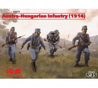Infantería Austro-Húngara (1914) (4 Figuras) 1:35 Kit De Modelo De Plástico ICM