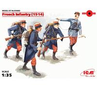 Infantería Francesa (1914), (4 Figuras) 1:35 Kit De Modelo De Plástico ICM