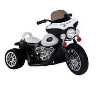 Infantil Moto Coche Eléctrico 6V LED Vehiculo Scooter Batería Negro Policía