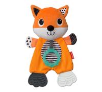 Infantino Cuddly Teether Fox Character 3 Textured Teething Places to Soothe Sore Gums BPAFree Silicone Soft Fabric Textures