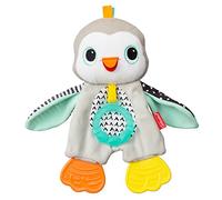Infantino Cuddly Teether Penguin for Sensory Exploration - Silicone Teether, Teething Relief