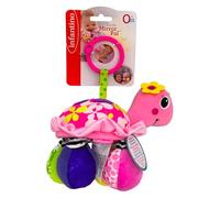 INFANTINO - Espejo de Peluche, diseño de Tortuga, Color Rosa