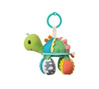 Infantino Go Gaga Turtle Mirror PAL, Clip Cochecito para bebé recién Nacido y Juguete sensorial, Peek-a-Boo Play, Multicolor (316003)
