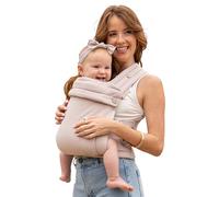 Infantino Honey Blossom Mochila Portabebés, Ergonómica, Posición En M, Asiento Ajustable, 3,2-18,1 Kg, Toasted Almond