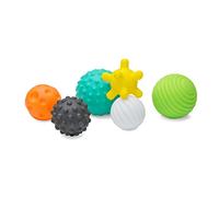 INFANTINO - Juego de 6 Bolas con Textura para bebés - Juguetes sensoriales Tamaños y Formas - Mejora Las Habilidades motoras - Exploración sensorial - A Partir de 6 Meses +
