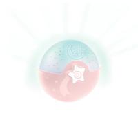 Infantino Soothing Light & Projector pink,lámpara Projecto, proyector escalable 3 en 1,luz nocturna,detector de llanto de bebés y proyector de cielo estrellado con melodías y sonidos de la naturaleza