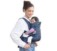 Infantino Mochila Portabebé Flip Advanced 4-en-1, Ergonómica, Convertible, Adaptable a lo Largo de los Años, para Recién Nacidos y Bebés Mayores de 3,6-14,5 kg, Marino Floral